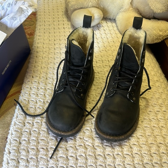 Birkenstock Bryson Shearling Black Boots - Picture 1 of 5